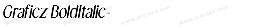 Graficz BoldItalic字体转换